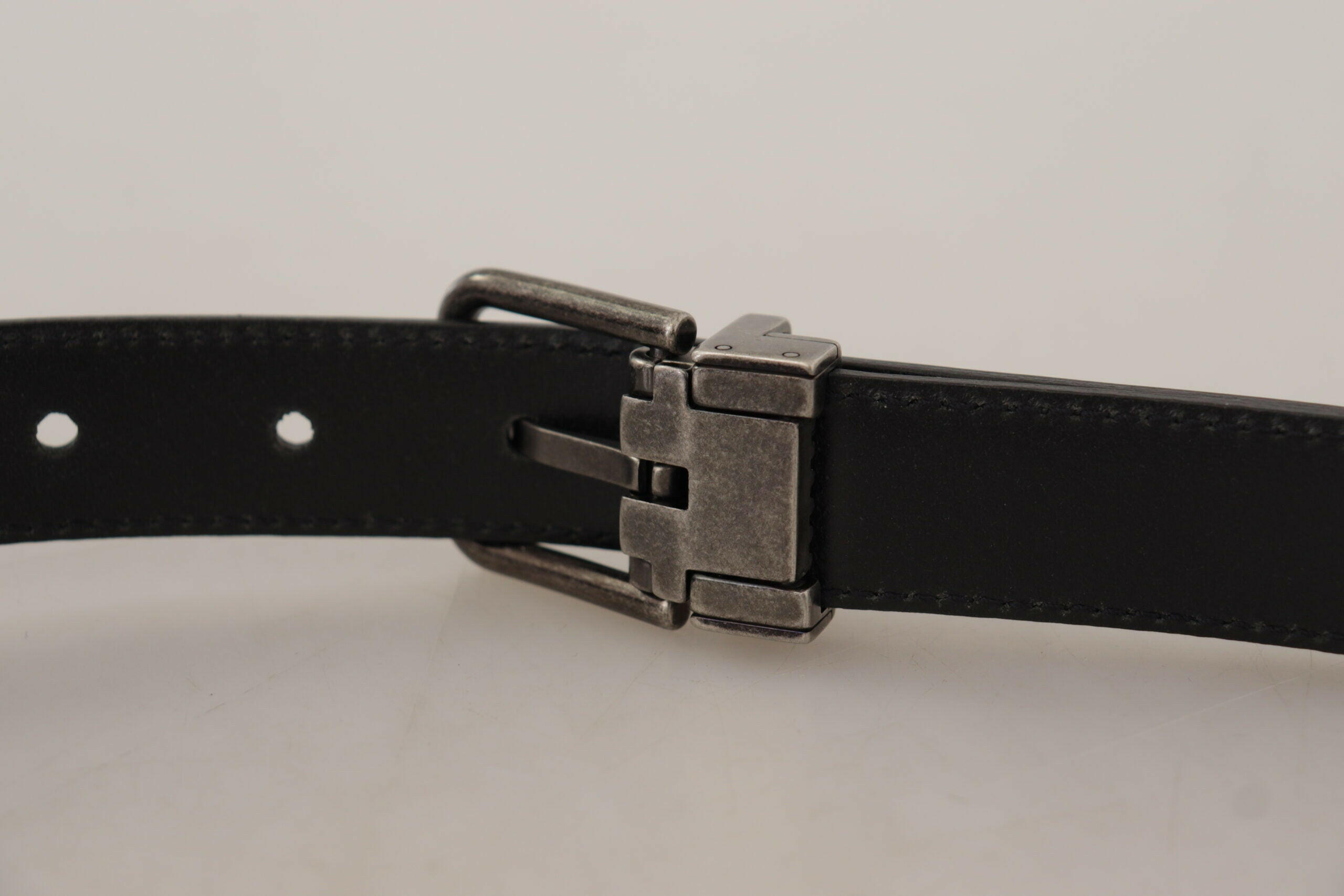 Dolce & Gabbana Black Plain Leather Vintage Logo Metal Buckle Belt -   -  Dolce & Gabbana. Dolce & Gabbana Black Plain Leather Vintage Logo Metal Buckle Belt -   -  Dolce & Gabbana.