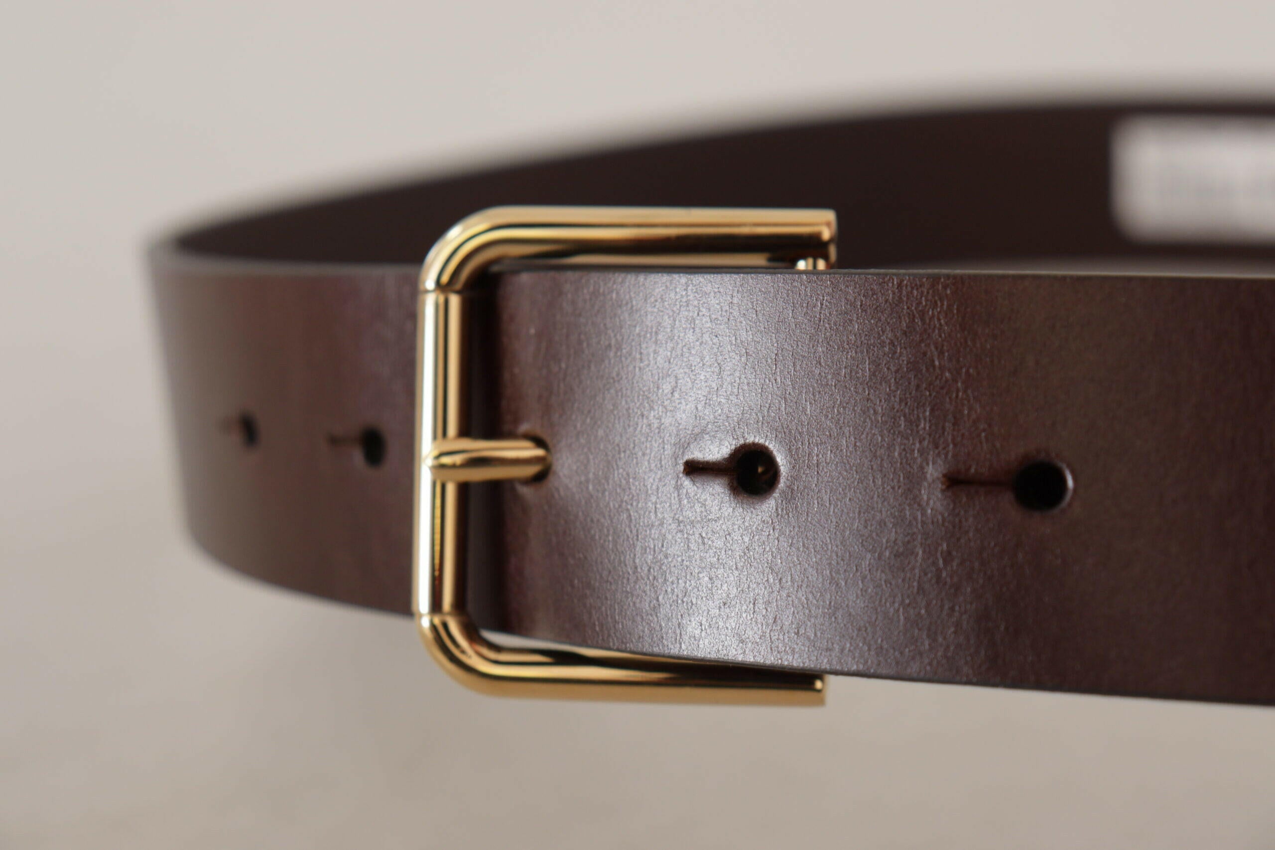 Dolce & Gabbana Brown Plain Calf Leather Gold Tone Buckle Belt -   -  Dolce & Gabbana. Dolce & Gabbana Brown Plain Calf Leather Gold Tone Buckle Belt -   -  Dolce & Gabbana.