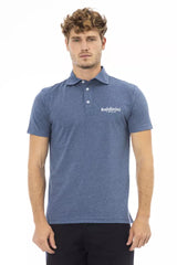 Baldinini Trend Blue Cotton Men Polo Shirt -   -  Baldinini Trend.