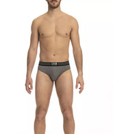Cavalli Class Gray Cotton Men's Underwear Pack -   -  Cavalli Class.