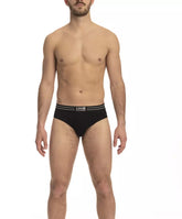 Cavalli Class Black Cotton Men Underwear Tri-Pack -   -  Cavalli Class.