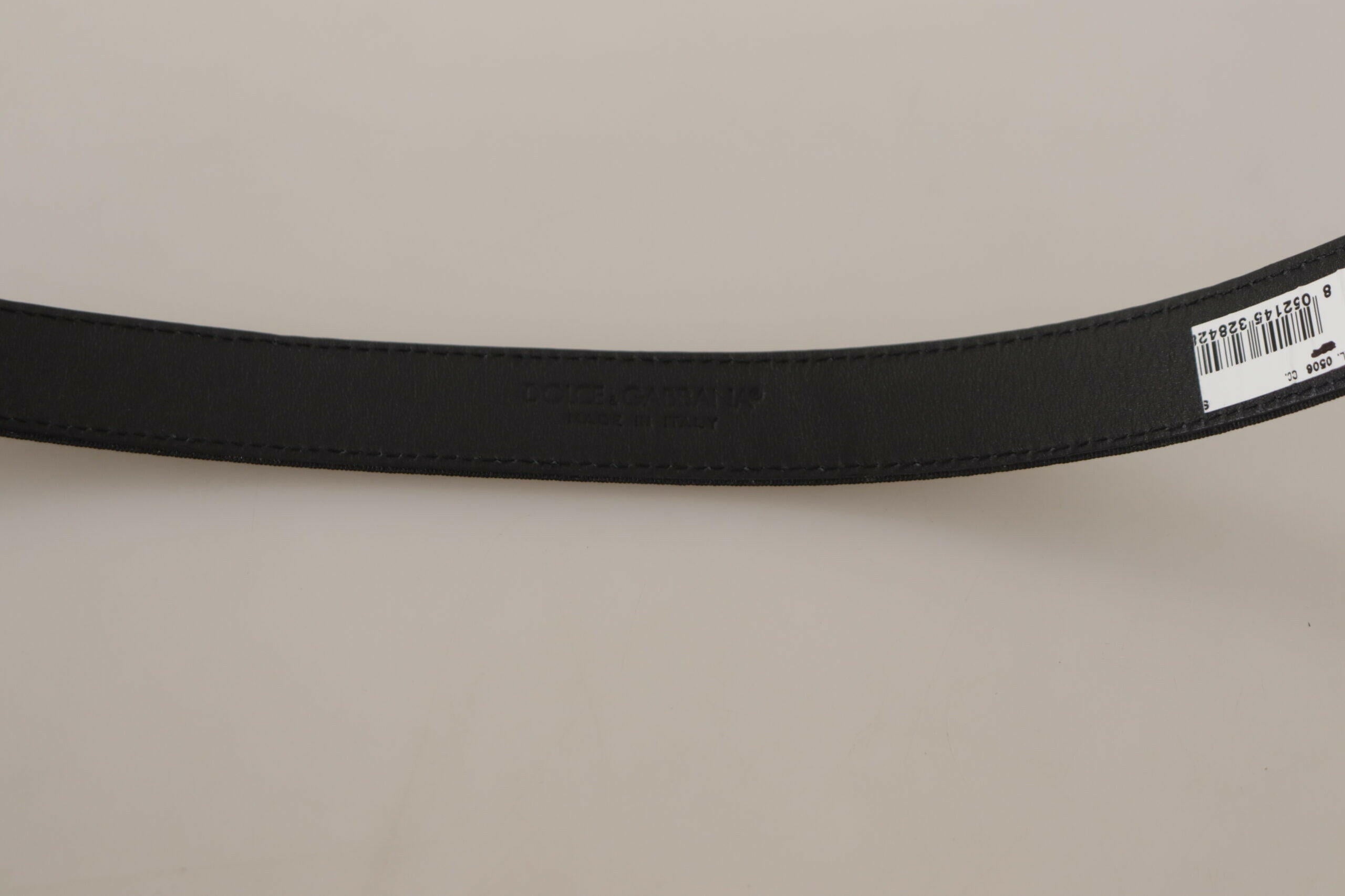 Dolce & Gabbana Black Calf Canvas Silver Tone Logo Metal Belt -   -  Dolce & Gabbana. Dolce & Gabbana Black Calf Canvas Silver Tone Logo Metal Belt -   -  Dolce & Gabbana.