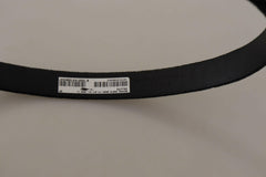 Dolce & Gabbana Black Velvet Leather Gold Tone Metal Buckle Belt -   -  Dolce & Gabbana.