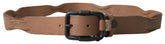 Ermanno Scervino Brown Leather Metal Buckle Waist Men Belt -   -  Ermanno Scervino.
