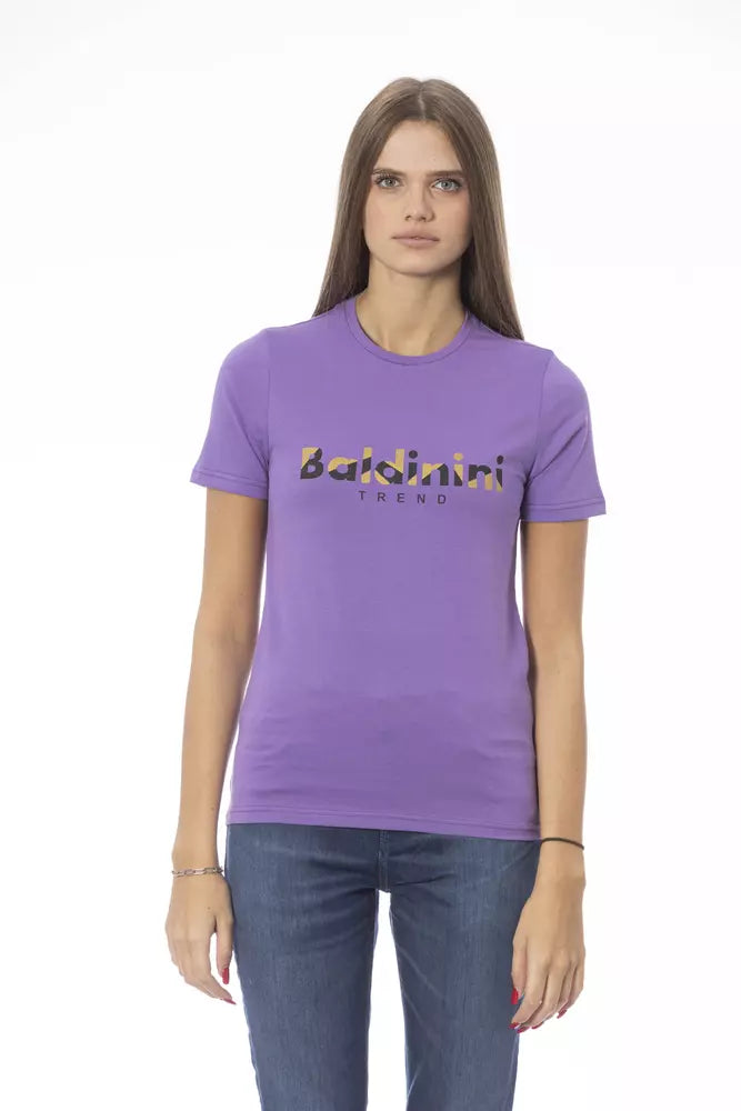 Baldinini Trend Purple Cotton Women T-Shirt -   -  Baldinini Trend.
