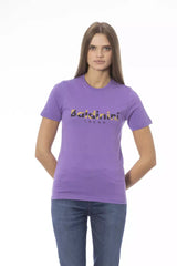 Baldinini Trend Purple Cotton Women T-Shirt -   -  Baldinini Trend.