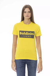 Baldinini Trend Yellow Cotton Women T-Shirt -   -  Baldinini Trend.