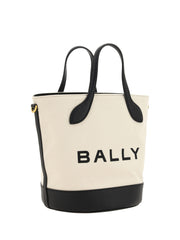 Bally Elegant Monogram Bucket Bag in Black & White -   -  Bally.