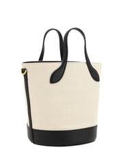 Bally Elegant Monogram Bucket Bag in Black & White -   -  Bally.