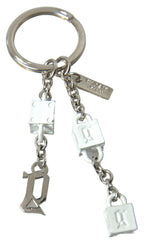 Dolce & Gabbana Silver Tone Metal DG Logo Engraved Keyring Keychain -   -  Dolce & Gabbana.