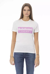 Baldinini Trend White Cotton Women T-Shirt -   -  Baldinini Trend.