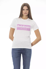 Baldinini Trend White Cotton Women T-Shirt -   -  Baldinini Trend.