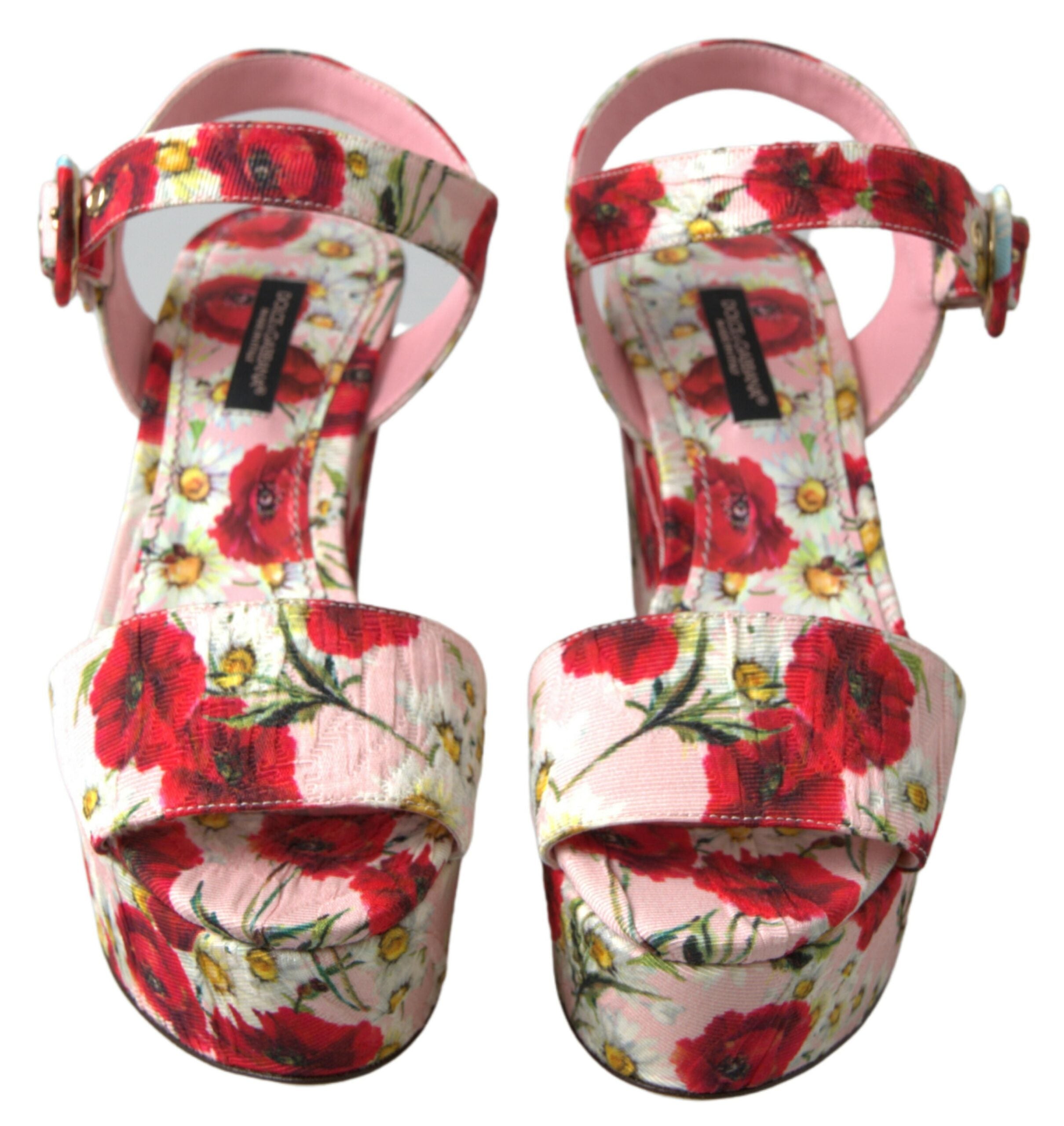 Dolce & Gabbana Multicolor floral print Wedges Floral Ankle Strap Sandals -   -  Dolce & Gabbana. Dolce & Gabbana Multicolor floral print Wedges Floral Ankle Strap Sandals -   -  Dolce & Gabbana.
