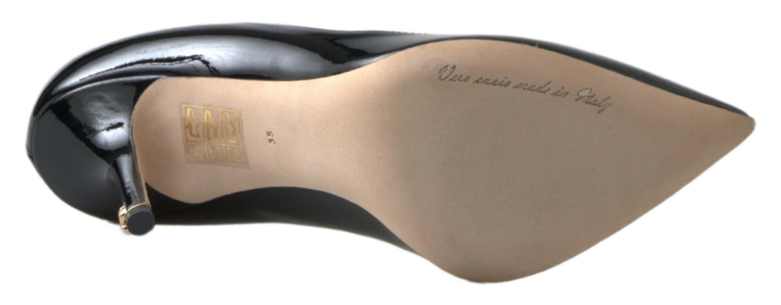 Dolce & Gabbana Black Patent Leather High Heels Pumps Shoes -   -  Dolce & Gabbana. Dolce & Gabbana Black Patent Leather High Heels Pumps Shoes -   -  Dolce & Gabbana.