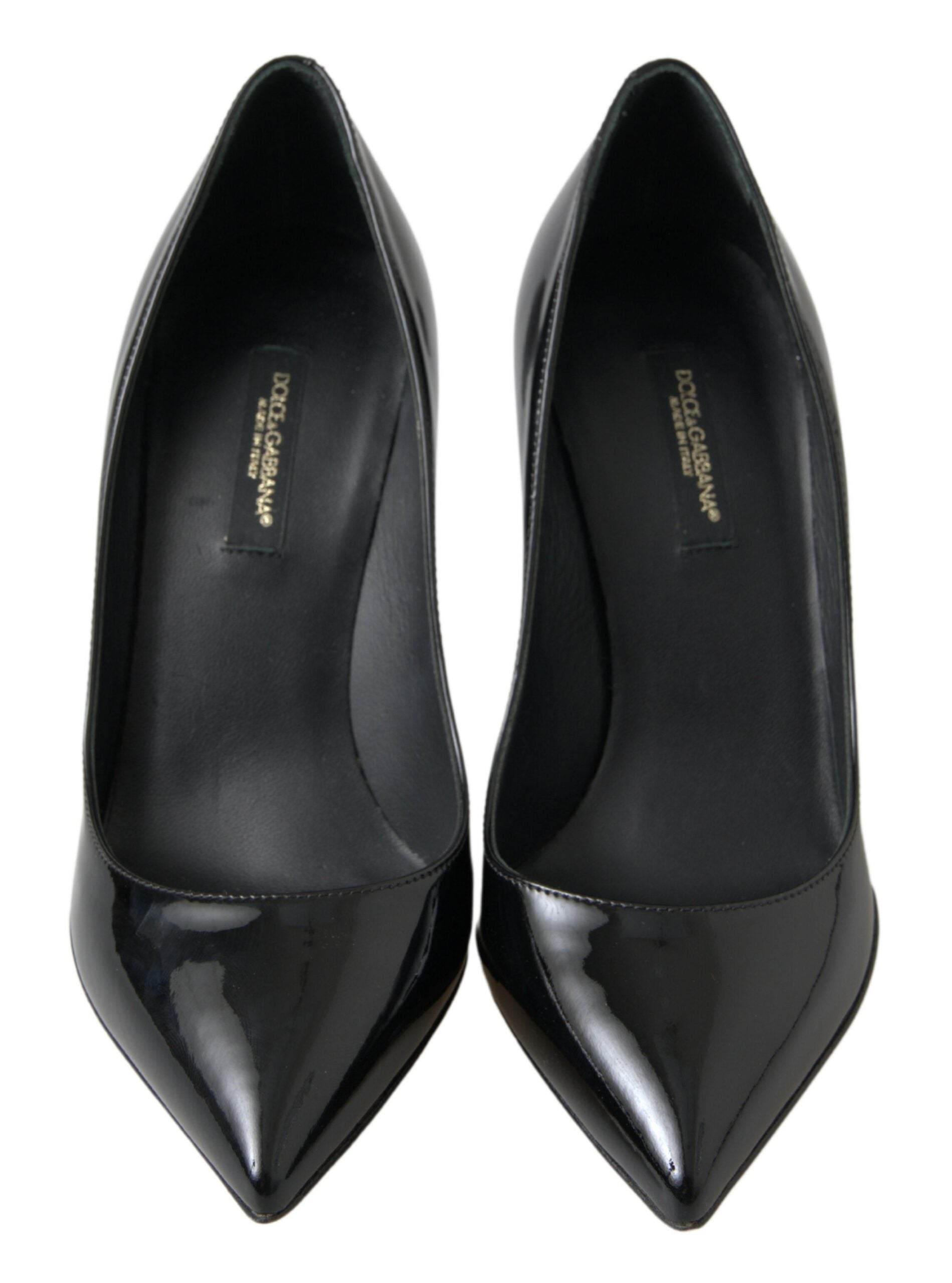 Dolce & Gabbana Black Patent Leather High Heels Pumps Shoes -   -  Dolce & Gabbana. Dolce & Gabbana Black Patent Leather High Heels Pumps Shoes -   -  Dolce & Gabbana.