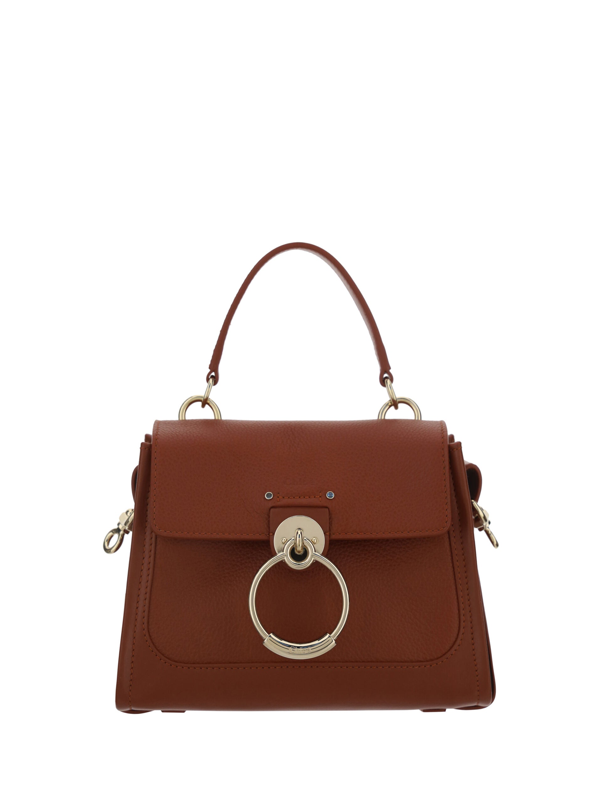 Chloé Elegant Sepia Brown Calfskin Shoulder Handbag -   -  Chloé.
