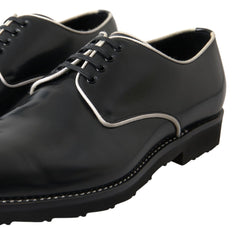 Dolce & Gabbana Black White Leather Formal Shoes -   -  Dolce & Gabbana.