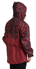 Dolce & Gabbana Red Leopard Hooded Rain Coat Jacket -   -  Dolce & Gabbana.