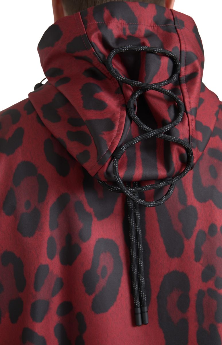 Dolce & Gabbana Red Leopard Hooded Rain Coat Jacket -   -  Dolce & Gabbana. Dolce & Gabbana Red Leopard Hooded Rain Coat Jacket -   -  Dolce & Gabbana.