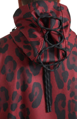 Dolce & Gabbana Red Leopard Hooded Rain Coat Jacket -   -  Dolce & Gabbana.