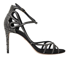 Dolce & Gabbana Rhinestone Stiletto Sandal Satin Shoes -   -  Dolce & Gabbana.