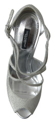 Dolce & Gabbana Silver Shimmers Sandals Heel Pumps Shoes -   -  Dolce & Gabbana.