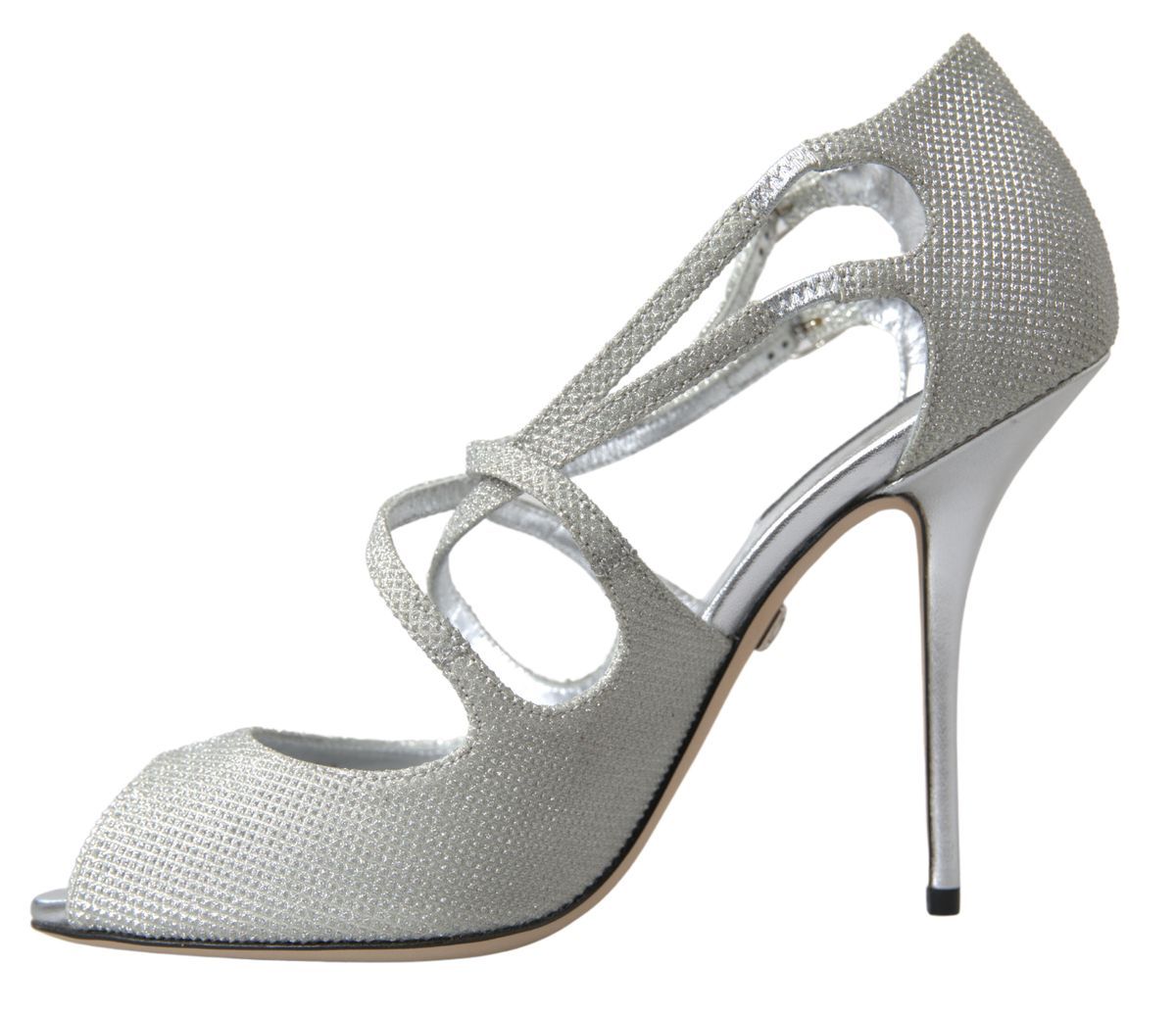 Dolce & Gabbana Silver Shimmers Sandals Heel Pumps Shoes -   -  Dolce & Gabbana. Dolce & Gabbana Silver Shimmers Sandals Heel Pumps Shoes -   -  Dolce & Gabbana.