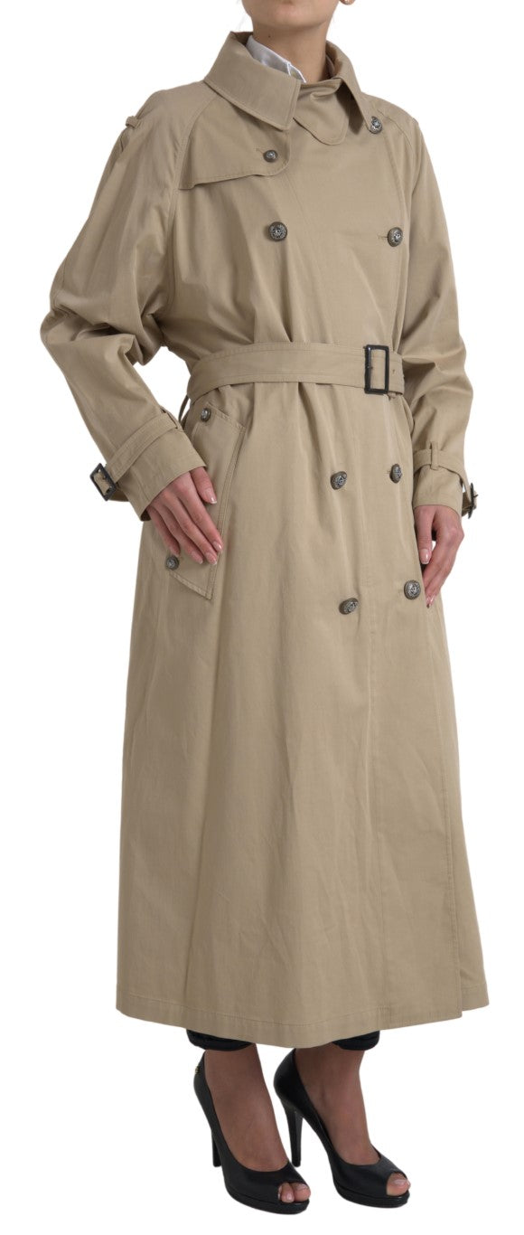 Dolce & Gabbana Khaki Double Breasted Trench Coat Jacket -   -  Dolce & Gabbana.