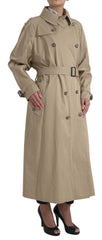 Dolce & Gabbana Khaki Double Breasted Trench Coat Jacket -   -  Dolce & Gabbana.