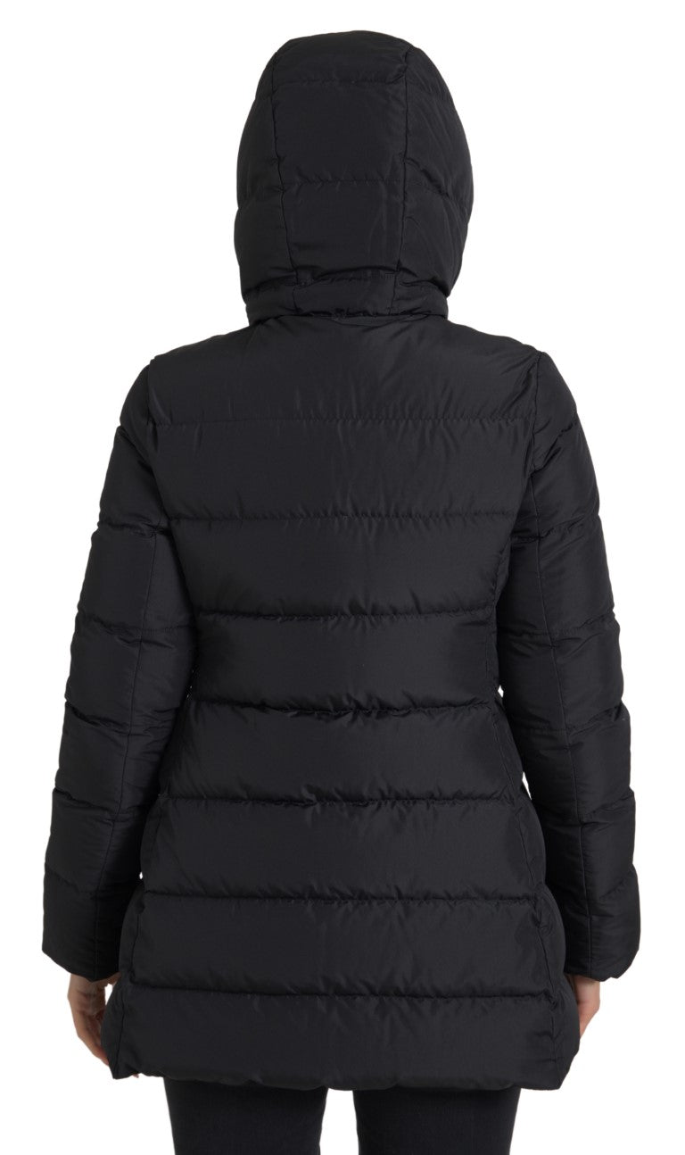 Dolce & Gabbana Black Polyester Hooded Reversible Jacket -   -  Dolce & Gabbana. Dolce & Gabbana Black Polyester Hooded Reversible Jacket -   -  Dolce & Gabbana.