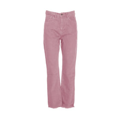 Hinnominate Chic Pink Raw Cut Bottom Jeans -   -  Hinnominate.