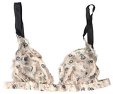 Costume National Beige Floral Underwear Bikini Bra -   -  Costume National.