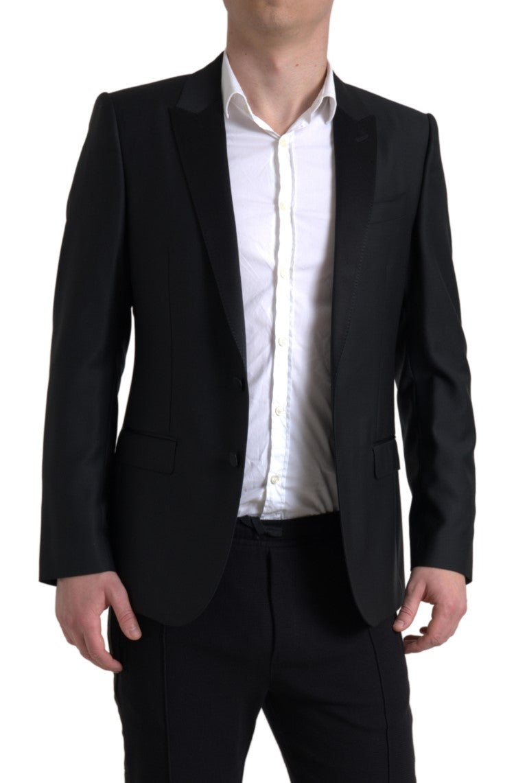 Dolce & Gabbana Black Wool Single Breasted MARTINI Blazer -   -  Dolce & Gabbana. Dolce & Gabbana Black Wool Single Breasted MARTINI Blazer -   -  Dolce & Gabbana.