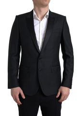 Dolce & Gabbana Black Wool Single Breasted MARTINI Blazer -   -  Dolce & Gabbana.