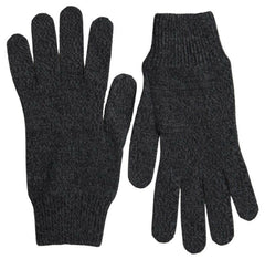 Dolce & Gabbana Gray Virgin Wool Knit Hands Mitten Men Gloves - - Dolce & Gabbana.