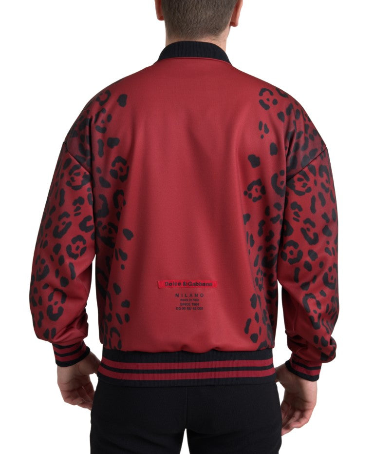Dolce & Gabbana Red Leopard Polyester Bomber Full Zip  Jacket -   -  Dolce & Gabbana. Dolce & Gabbana Red Leopard Polyester Bomber Full Zip  Jacket -   -  Dolce & Gabbana.