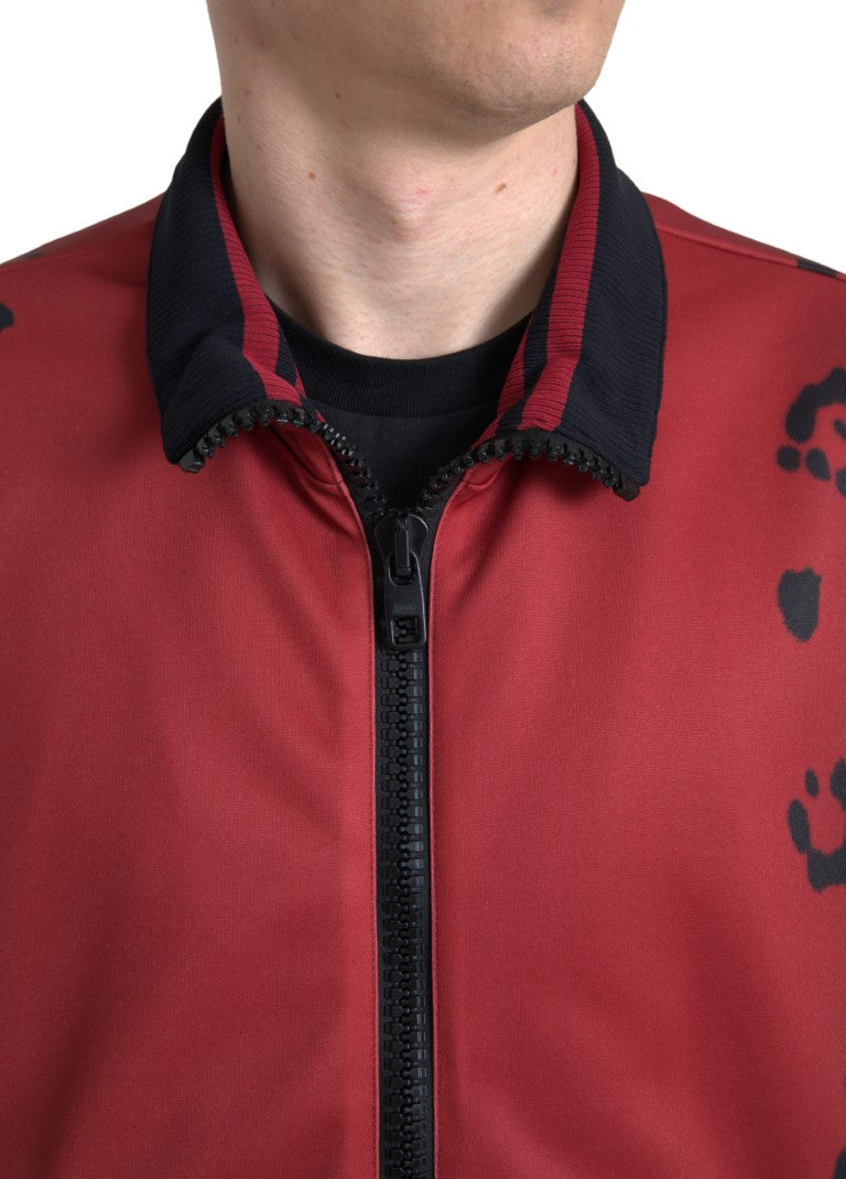 Dolce & Gabbana Red Leopard Polyester Bomber Full Zip  Jacket -   -  Dolce & Gabbana. Dolce & Gabbana Red Leopard Polyester Bomber Full Zip  Jacket -   -  Dolce & Gabbana.