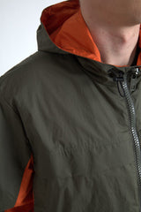 Dolce & Gabbana Green Orange Hooded Cotton Full Zip Jacket -   -  Dolce & Gabbana.