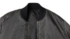 MM6 Maison Margiela Gray Bomber Zipper Pocket Sleeves Jacket -   -  MM6 Maison Margiela.