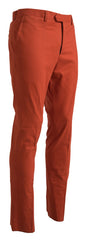 BENCIVENGA Orange Straight Fit Men Formal Trousers Pants -   -  BENCIVENGA.