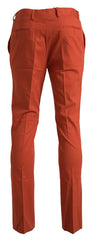 BENCIVENGA Orange Straight Fit Men Formal Trousers Pants -   -  BENCIVENGA.
