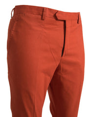BENCIVENGA Orange Straight Fit Men Formal Trousers Pants -   -  BENCIVENGA.