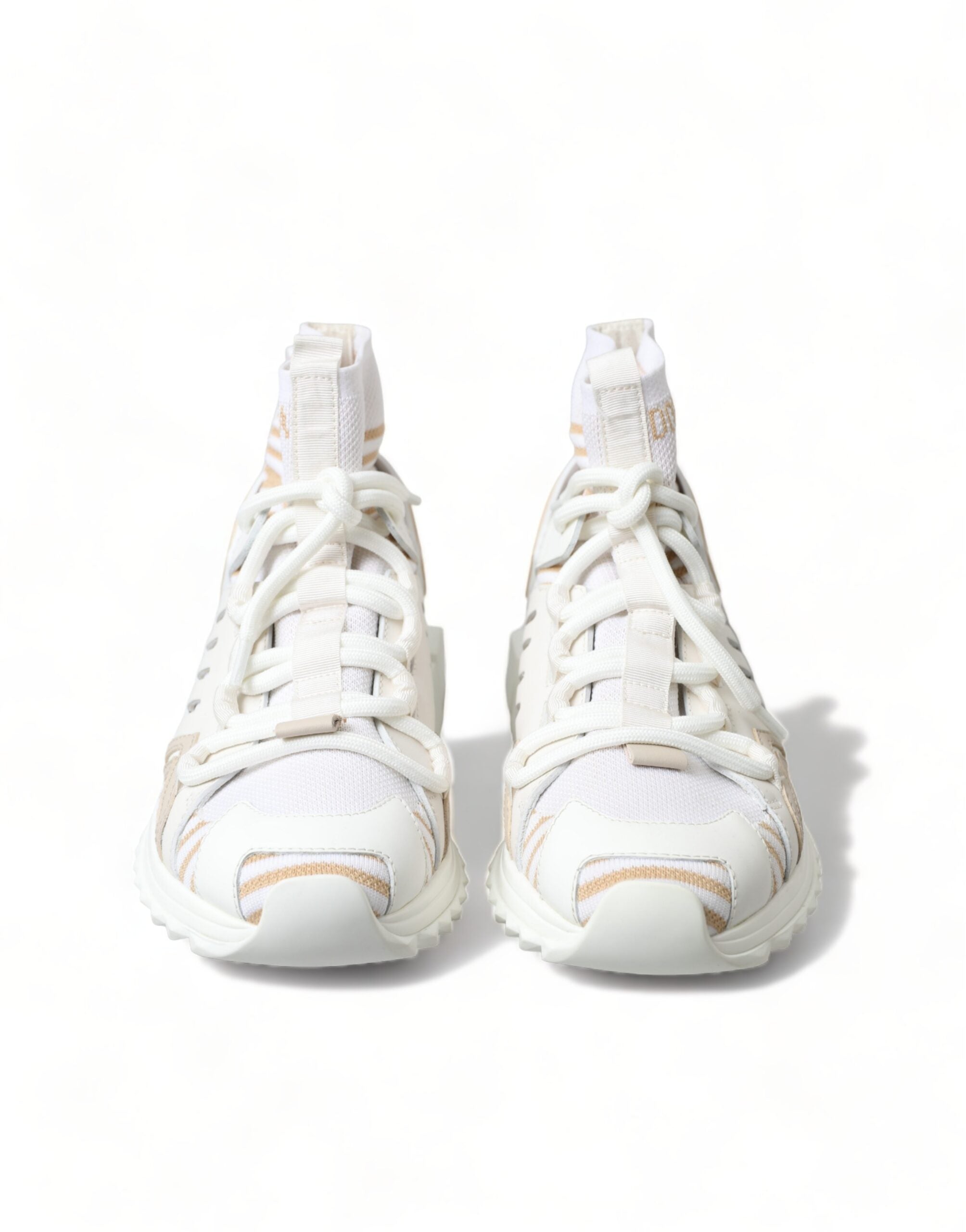 Dolce & Gabbana White Beige Sorrento Socks Sneakers Shoes -   -  Dolce & Gabbana. Dolce & Gabbana White Beige Sorrento Socks Sneakers Shoes -   -  Dolce & Gabbana.