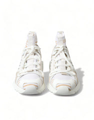 Dolce & Gabbana White Beige Sorrento Socks Sneakers Shoes -   -  Dolce & Gabbana.