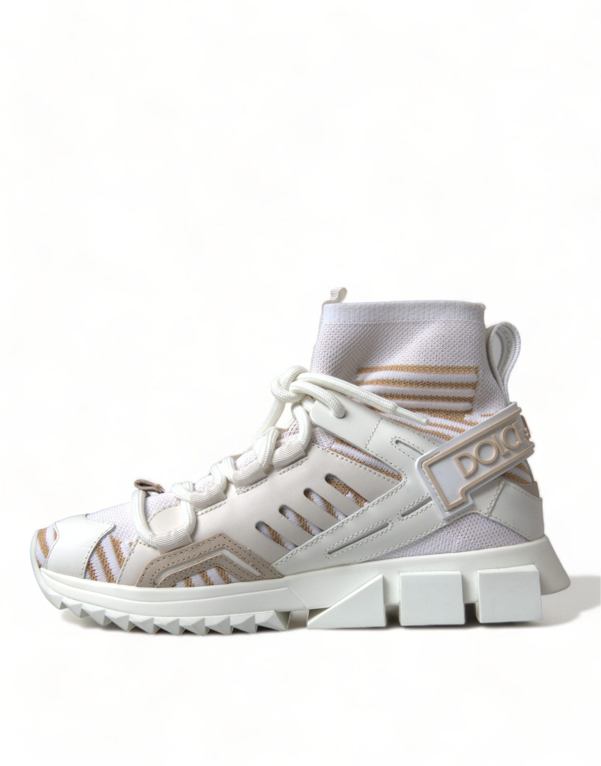 Dolce & Gabbana White Beige Sorrento Socks Sneakers Shoes -   -  Dolce & Gabbana. Dolce & Gabbana White Beige Sorrento Socks Sneakers Shoes -   -  Dolce & Gabbana.