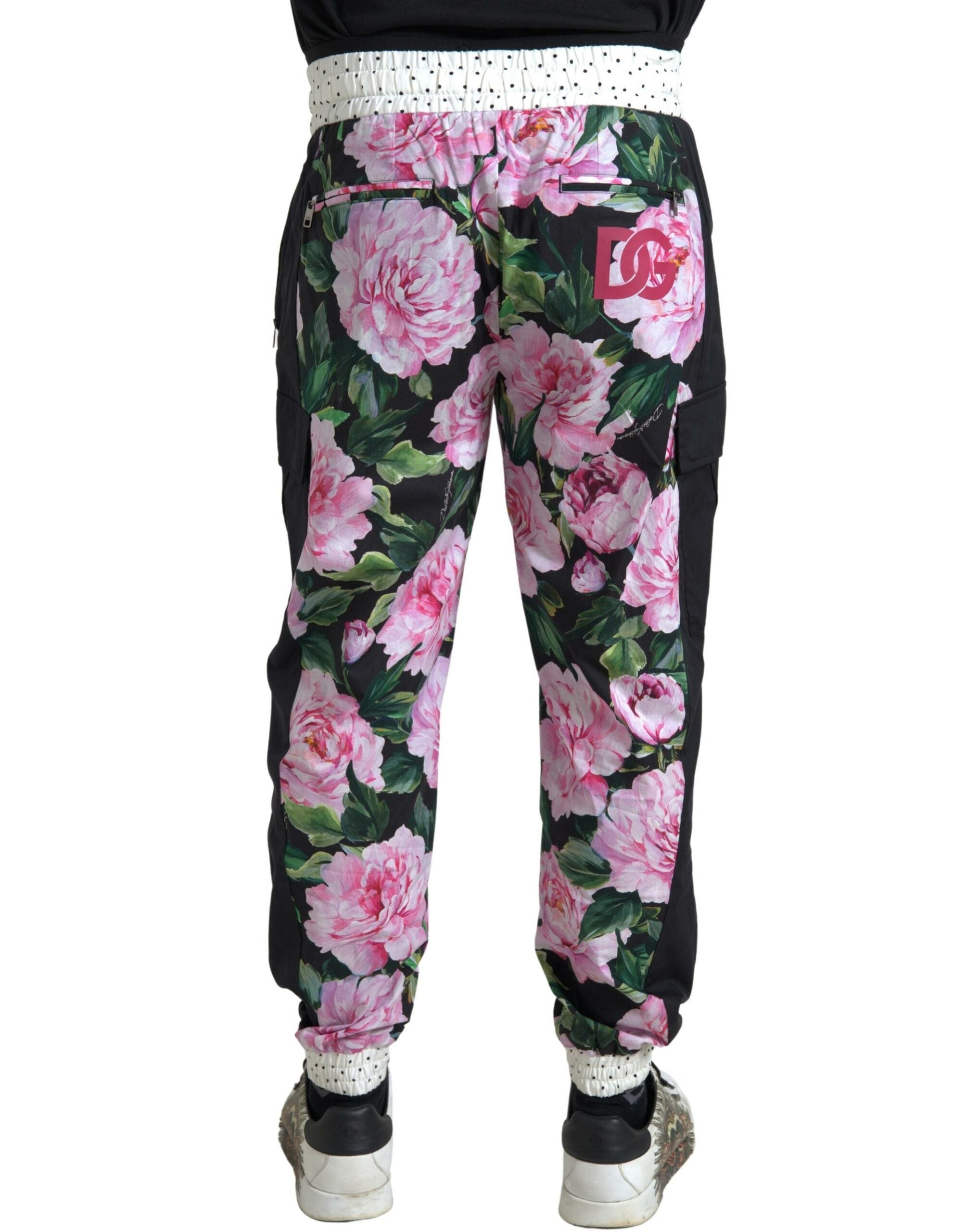 Dolce & Gabbana Multicolor Peony Joggers Cotton Men Pants -   -  Dolce & Gabbana. Dolce & Gabbana Multicolor Peony Joggers Cotton Men Pants -   -  Dolce & Gabbana.
