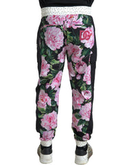 Dolce & Gabbana Multicolor Peony Joggers Cotton Men Pants -   -  Dolce & Gabbana.