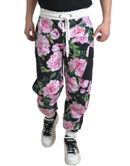 Dolce & Gabbana Multicolor Peony Joggers Cotton Men Pants -   -  Dolce & Gabbana.