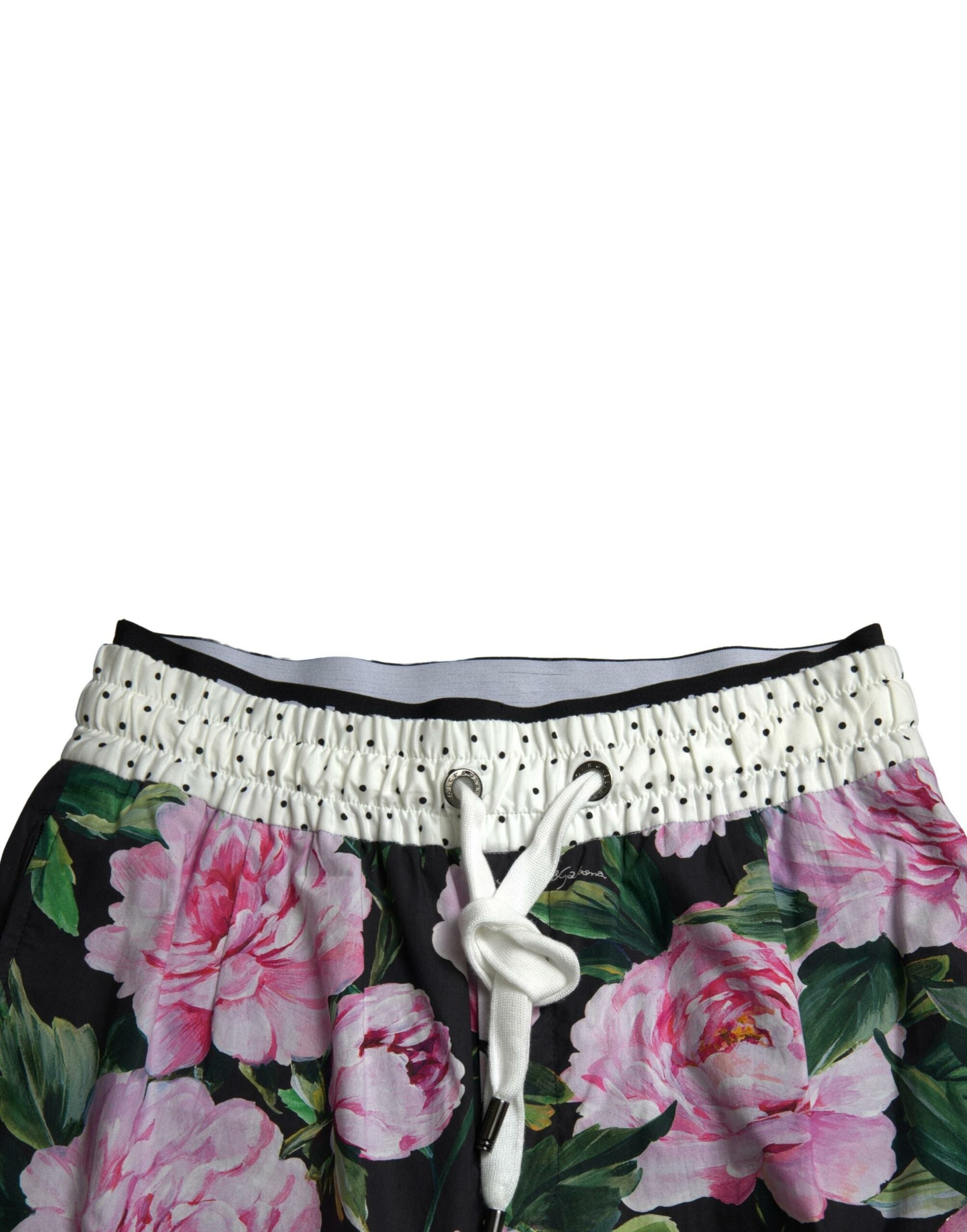 Dolce & Gabbana Multicolor Peony Joggers Cotton Men Pants -   -  Dolce & Gabbana. Dolce & Gabbana Multicolor Peony Joggers Cotton Men Pants -   -  Dolce & Gabbana.