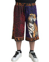 Dolce & Gabbana Multicolor Tiger Print Men Bermuda Shorts -   -  Dolce & Gabbana.